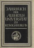 Jahrbuch der Albertus-Universität zu Königsberg / Pr. Bd. 10 (1960).