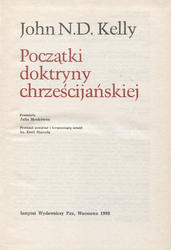 Początki doktryny chrześcijańskiej.