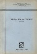 Studia Bibliologiczne. Z. 4.