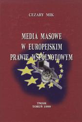 Media masowe w europejskim prawie wspólnotowym.