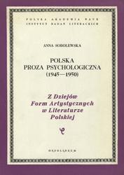Polska proza psychologiczna (1945-1950).