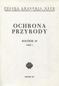 Ochrona Przyrody. R. 49, cz. 1.