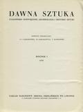 Dawna Sztuka. R. 1 : 1938, z. 1.