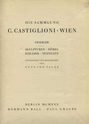 Die Sammlung C. Castiglioni, Wien.