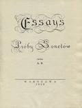 Rotwand Andrzej – Essays : próby sonetów.