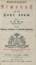 Gemeinnütziger Almanach. [Jahrgang] 1823-1852.