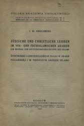 Jüdische und christliche Lehren im vor- und frühislamischen Arabien.