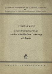 Umvolkungsvorgänge in der ständischen Ordnung Livlands.