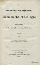 Homerische Theologie.