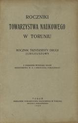 Roczniki Towarzystwa Naukowego w Toruniu. R. 32 : 1925.