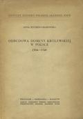 Sucheni-Grabowska Anna – Odbudowa domeny królewskiej w Polsce 1504-1548.