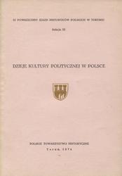 Dzieje kultury politycznej w Polsce.