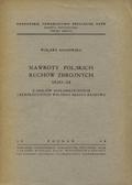Knapowska Wisława – Nawroty polskich ruchów zbrojnych 1830-1834.